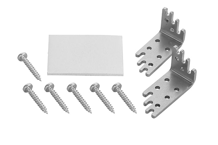 STAS no-tilt set met RVS montagemateriaal voor een solide bevestiging van schilderijen.