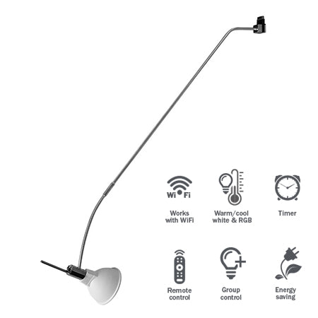 STAS armatuur met led-lamp is een perfect onderdeel van het multirail ophangsysteem met verlichting.