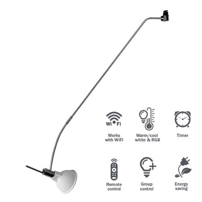 STAS armatuur met led-lamp is een perfect onderdeel van het multirail ophangsysteem met verlichting.