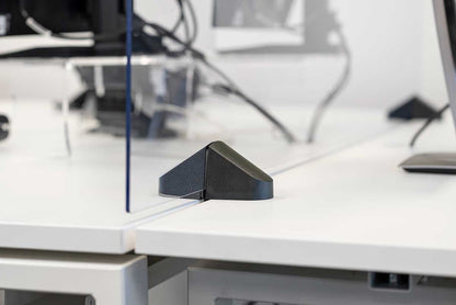 STAS bureauklem tussenstuk, perfect voor het bevestigen van schermen van 2 tot 28 mm op bureaus.