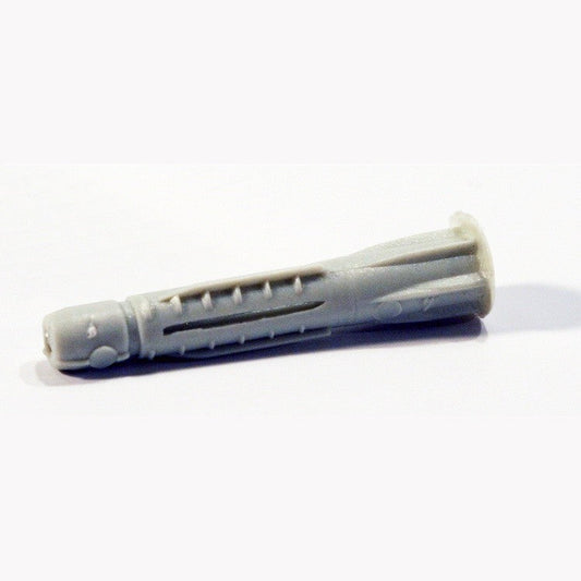 Plug 6 mm voor zachte wand, geschikt voor diverse STAS railsystemen. Gebruik maximaal 4 per meter.