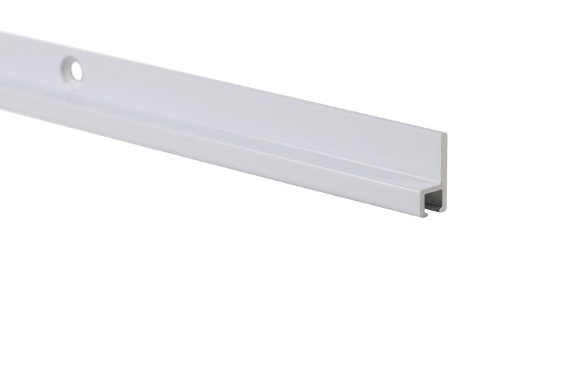 STAS decor rail wit 200 cm, perfect voor een vrijwel onzichtbare ophangoplossing voor schilderijen.