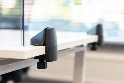 STAS bureauklem eindstuk voor bureaus met hoogteverstelling, biedt sterke grip voor plexiglas.