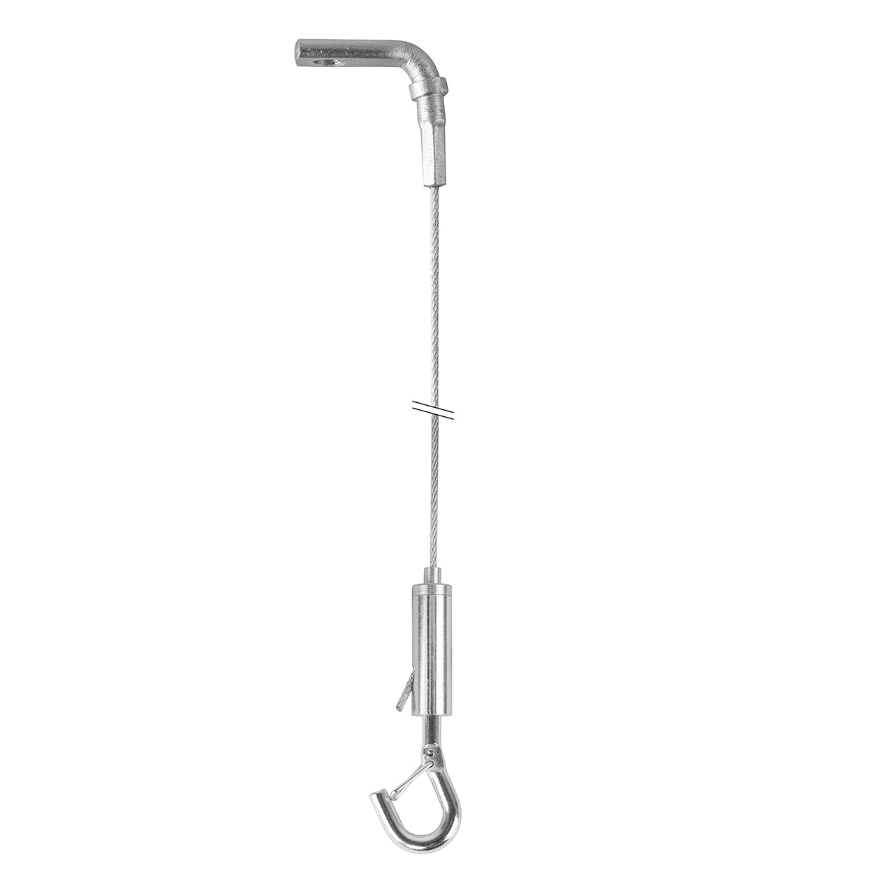 STAS ophangset met oogbevestiging (90°) voor veilige bevestiging van verlichting en objecten.