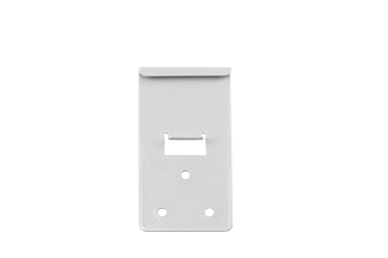 STAS papergrip hanger, witte staal met poedercoating, perfect voor schoolborden en andere wandbevestigingen.