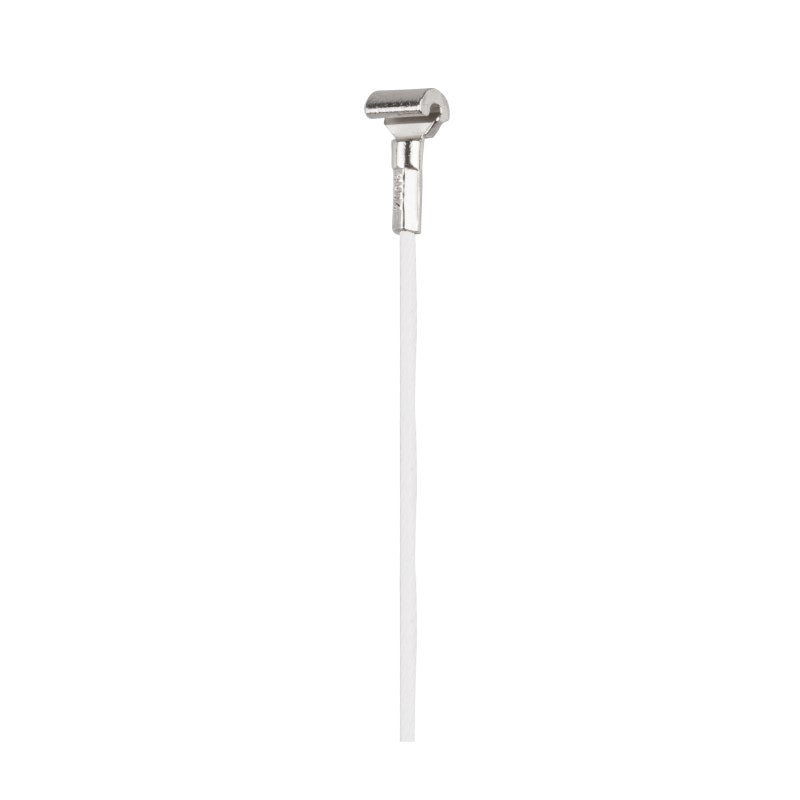 STAS cobra + staalkabel wit (200 cm) met witte coating en cobrahaak, diameter 1,8 mm.