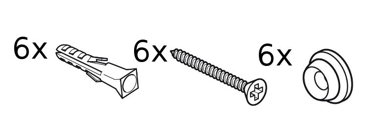 Rail installatiekit (200 cm) perfect voor multirail en multirail max bevestiging.