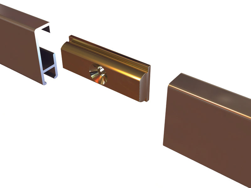 STAS rail connector, ideaal voor het koppelen van Cliprail en MultiRail. Eenvoudige installatie gegarandeerd.