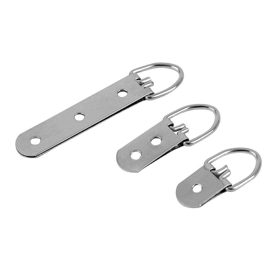STAS 2-gats d-ring hanger (set van 4) met 2 gaten, ideaal voor een veilige bevestiging achter uw lijst.