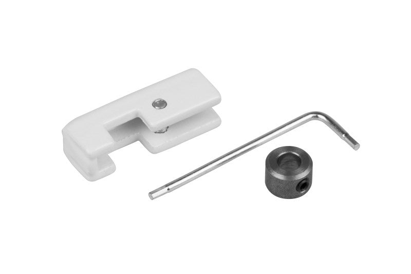 Belastbaar tot 40kg: j-rail max security stang, haak en security cap zorgen voor een veilige bevestiging.