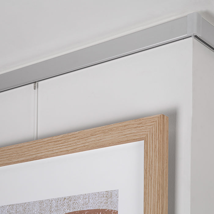 STAS cliprail pro + installatie kit: aluminium rail met een stijlvol design in wit, zwart of aluminium.
