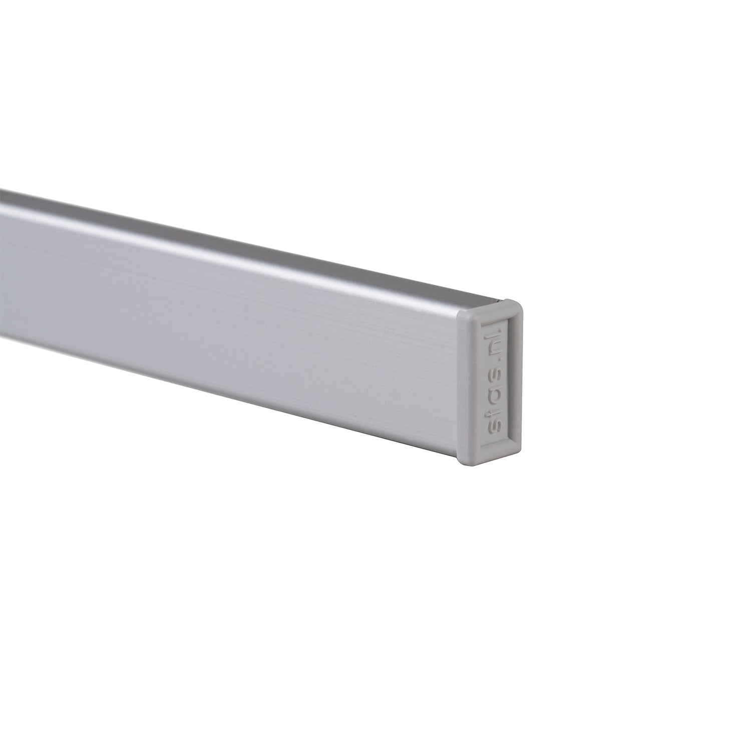 STAS cliprail pro 200 cm, gebruik extra onderdelen zoals pluggen en hoekkappen.