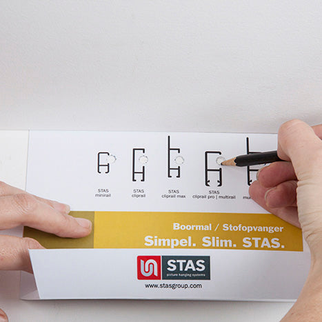 STAS minirail + installatie kit; lichte aluminium constructie voor duurzaam en lang gebruik.