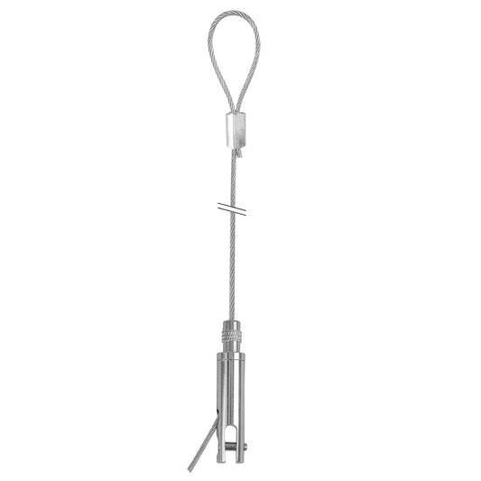 STAS ophangset met paneelhanger (klein M4) en lus voor panelen tot 4 mm dik.