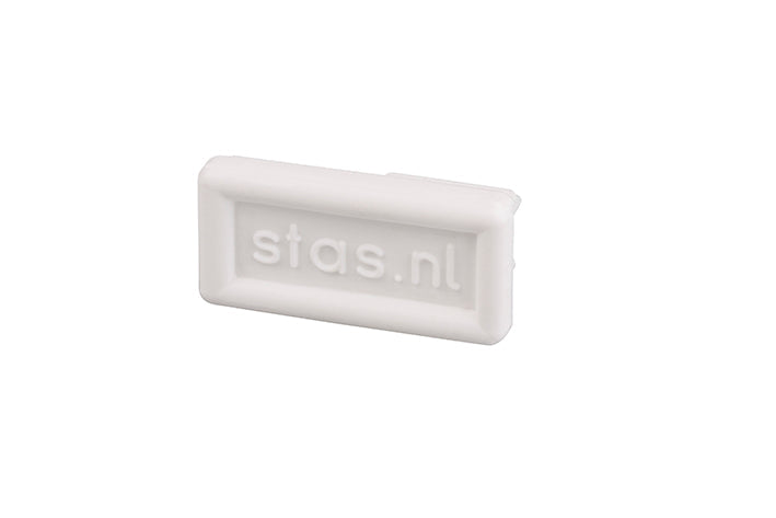 STAS cliprail pro / multirail eindkap in wit of aluminium voor railsystemen.