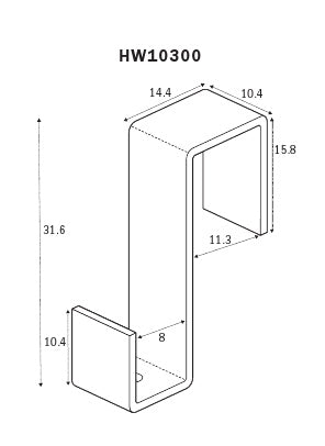 Dimensioni (in mm) HW10300 - 11 mm 