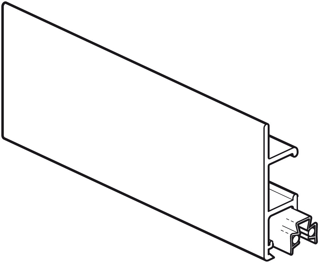 STAS multirail max 200 cm, maak gebruik van pluggen en bevestigingsaccessoires.