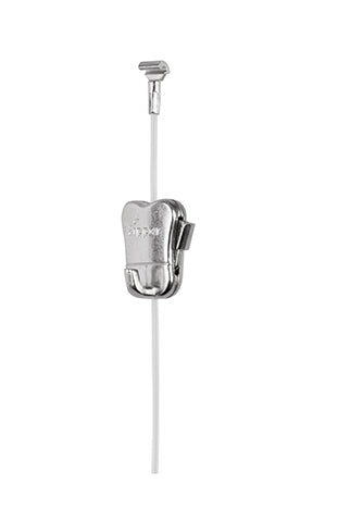 Complete set: STAS cliprail max 150cm - incl. 2 perlon koorden van 150cm met STAS zipper