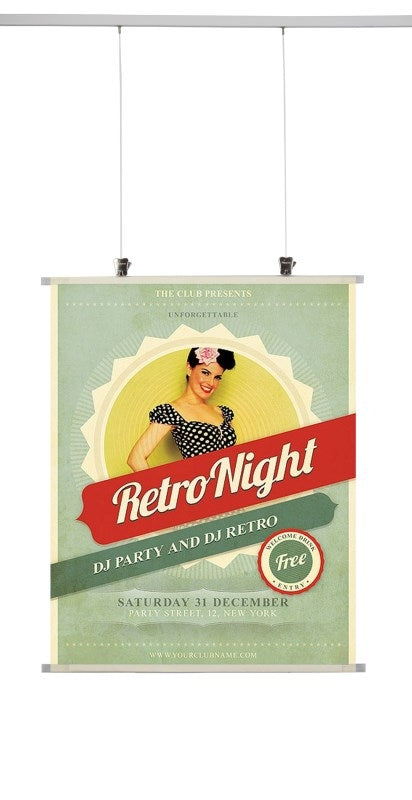 STAS posterstrips - transp - 5 sets voor het netjes ophangen van posters in diverse lengtes.