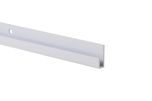 STAS j-rail 200 cm, ideale ophangrail voor schilderijen en fotolijsten in wit of aluminium.