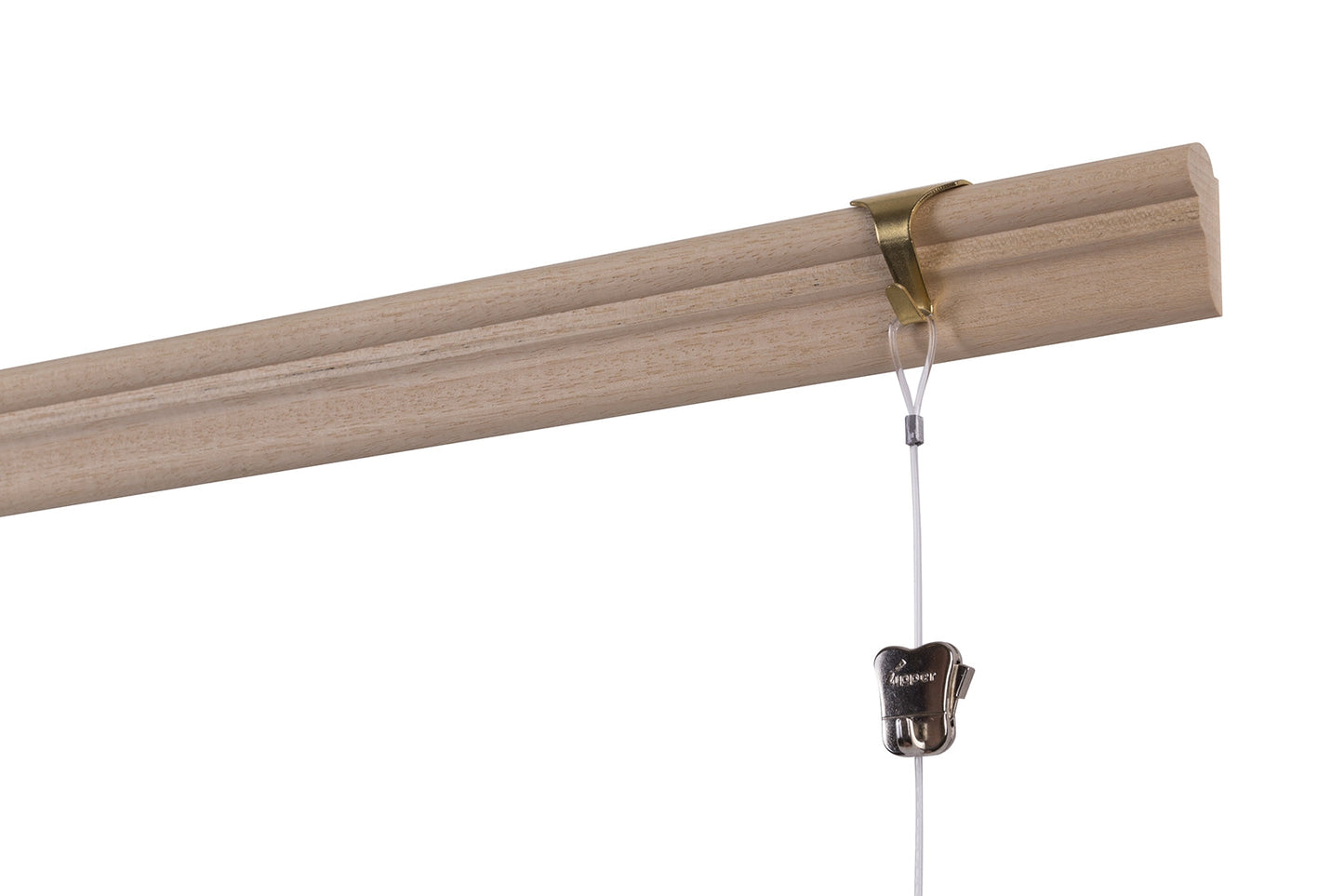 STAS windsor con STAS gancio listello laterale in ottone + cavo perlon con anello 150 cm + STAS zipper